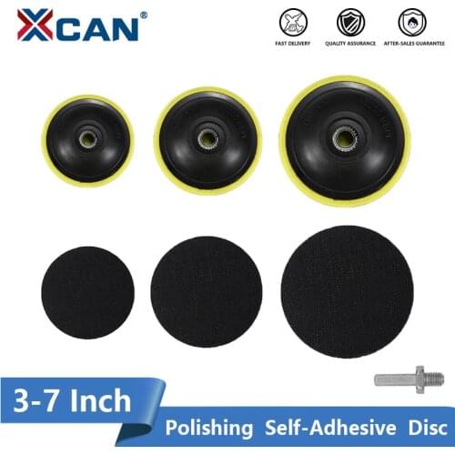 XCAN Polishing Self-Adhesive Disc 3-7 Inch Polishing Pad M10 80mm~180mm For Car Buffing Plate Disc Tools Polish Sticky Plate