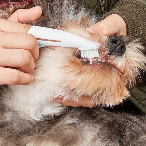 Dog Toothbrush Halitosis Tartar Teeth Cleaning Tool Pet Finger Toothbrush Pet Accessories Cat Cleaning Products