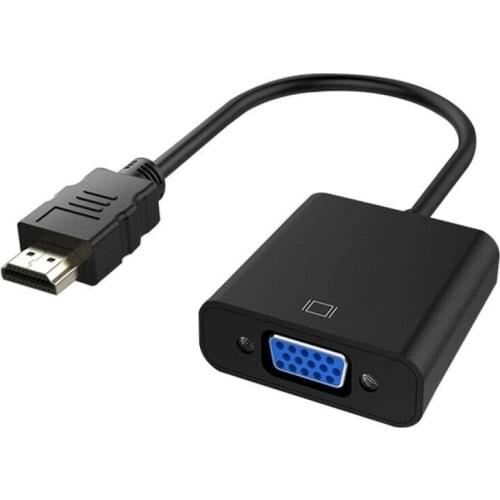 1pc kphrtek 1080P HDMI Male to VGA Female Video Cable Cord Converter Adapter For PC Monitor