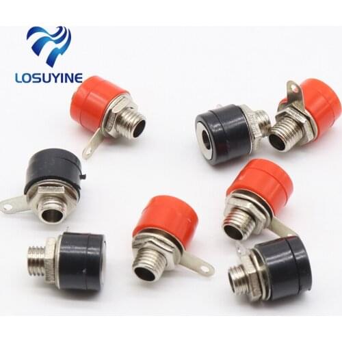 10pcs/lot 4mm banana binding post 4mm banana socket Free shipping