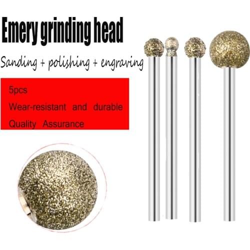 Abrasive Tools Carborundum Electric Round Grinding Head Grinding Wheel Jade Polishing Rough Grinding Hard