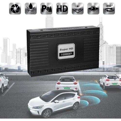 Car Driving Recorder 1080P HD for All Car 2d DVR Bird View Panoramic Accessories 360 Degree Waterproof 4 Camera Rear View Cam