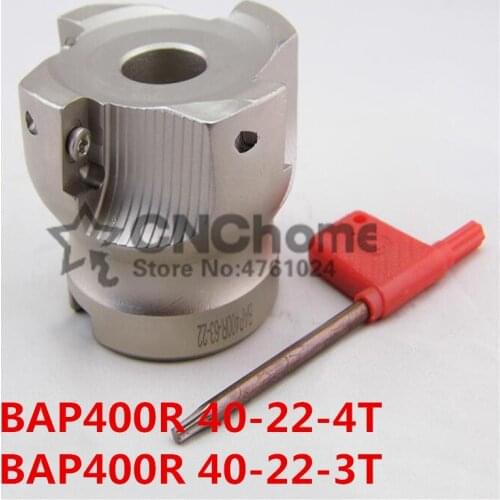 BAP400R 40-22-3T/BAP400R 40-22-4T Face Mill Shoulder Cutter For Milling Machine,BAP400R Milling Cutter for APMT/APKT1604 blades