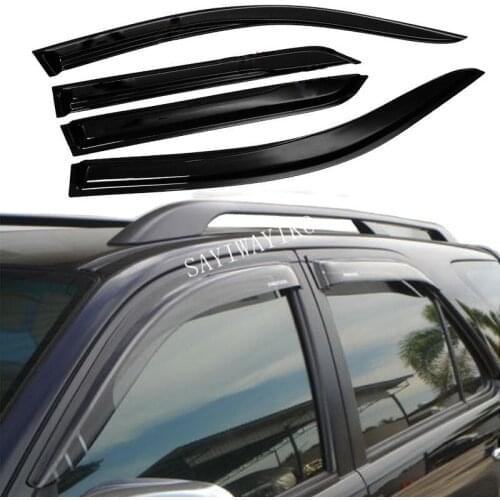 Smoke Car Window Visor Deflectors Guards Vent Visor For Toyota Fortuner Hilux Sw4 2016 2017 2018 2019
