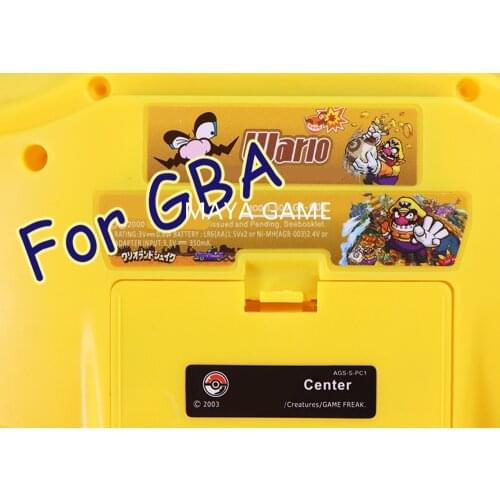 Lable Customer Design for Nintendo Gameboy Advance Label Sticker For GBA Console Back Tag 140pcs/lot=5sets