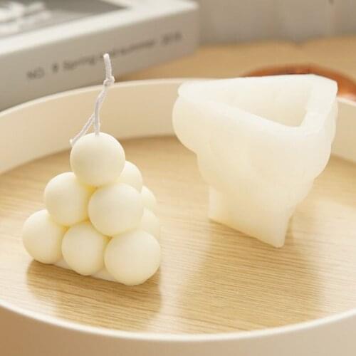 3D Silicone DIY Candles Mould Soy Wax Silicone Candle Mold Epoxy Resin Soap Molds Plaster 3D Hand-made Soy Aroma Wax Soap Mold