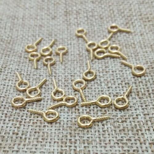Necklace findings head pins Pendant Top Clasps eyelets Threaded Bails Drilled Screw in hooks needles crafts clay diy making