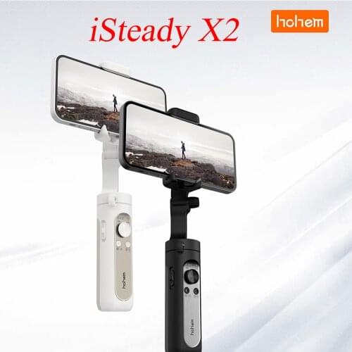 Hohem iSteady X2 X 2 3 Axis Handheld Stabilizer Face Tracking Smart Anti-shake Selfie Stick for Smartphone Action Camera iPhone