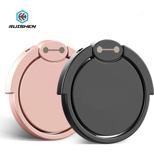 Spin Rotatable Thin Magnet Metal Finger Ring Phone Holder 360 Degree Rotatable Smartphone Socket For Magnetic Smartphone Stand