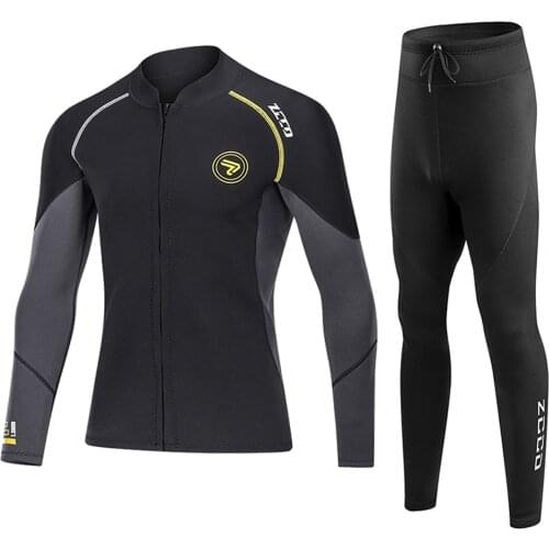 Neoprene Wetsuit 1.5MM Men Jackets Pants Surfing Snorkeling Scuba Diving Suit Underwater Fishing Spearfishing Kitesurf Equipment