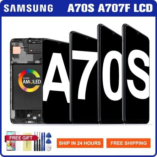 Original 6.7'' LCD For Samsung Galaxy A70s LCD Display Touch Screen Digitizer Assembly For Samsung A707 A707F A707FN/DS