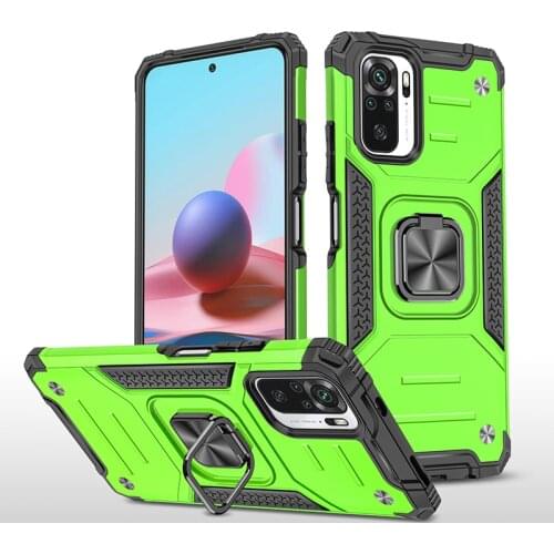 Shockproof Case for Xiaomi Redmi Note 10S Case Cover Armor Bumper Ring Holder Magnet Phone Case Redmi Note 10 S M2101K7BG Coque