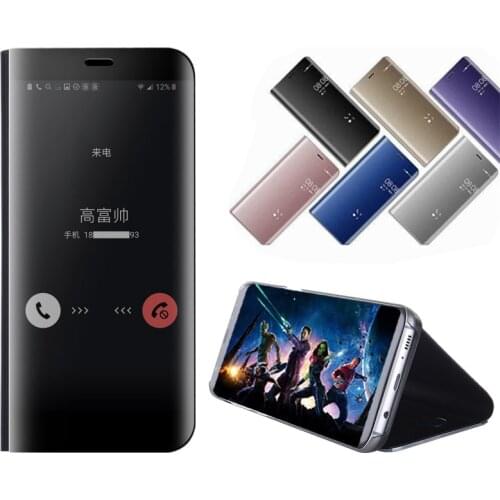 Luxury Smart Mirror Flip Phone Case on For Sony Xperia 1 5 XZ XZ3 XZ4 XZ5 Xperia1 Xperia5 holder stand protection leather covers