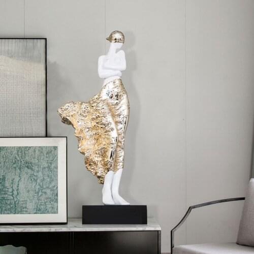 The masked goddess sculpture Abstract style Furnishing articles Special arts and crafts design The sitting room decor gift