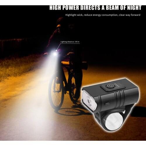 Waterproof 500LM T6 LED Bike Headlight Bicycle Light Bicycle Accessories Bicycle 10W 3 Gears Handlebar Front Light