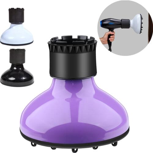 Universal Dryer For Blowing Curly Hair Adjustable Air Volume Large Wind Hood Fxed Shape Dispersing Wind Drying Hair