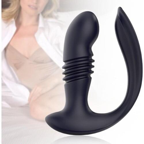 Vibrator Egg Gentle Foreplay Curved Silicone Telescopic Vibrating Sex Toy Adult Product