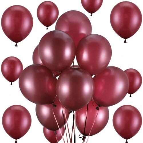 Wine Red Balloons Navy Blue 10 Inch Burgundy Maroon Latex Balloons for Weddings Birthday Party Bridal Shower Bachelorette Party