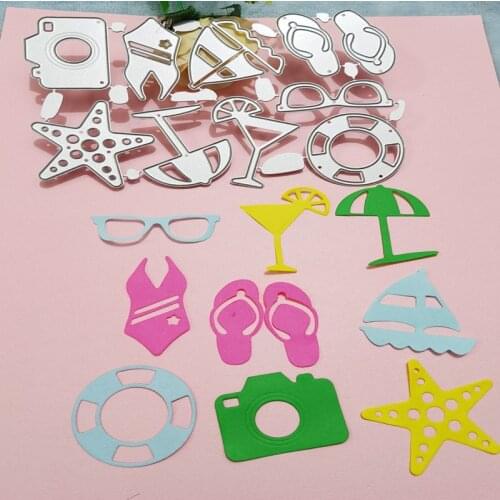 All kinds of coastal equipment Metal cutting die DIY scrapbook album paper card decoration crafts embossing die cutting