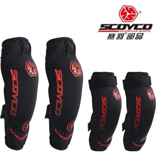 2019 New SCOYCO riding motorcycle protector Elbow knee pads Locomotive protector Elastic adjustment CE authentication protect