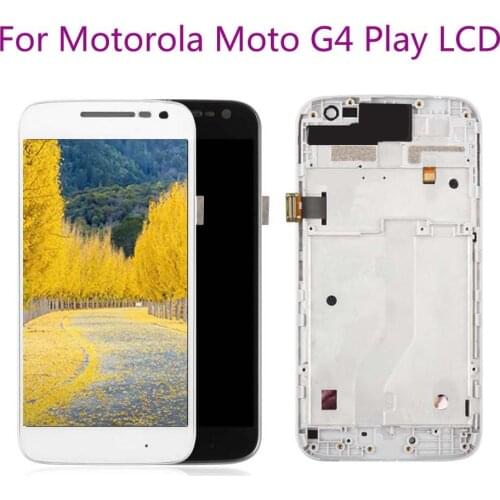 5.0"LCD For Motorola MOTO G4 PLAY LCD Display WithTouch Screen Digitizer Assembly Xt1601 Xt1602 XT1603 Xt1604 LCD With Frame