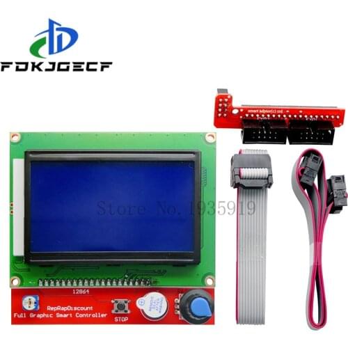 3D Printer Parts LCD 12864 LCD Control Panel 12864lcd display for 3D Printer Smart Controller RAMPS1.4
