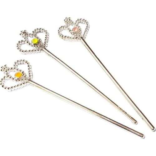 1-4X Mini 7" 17cm Girl Wand Crown Princess Birthday Game Pinata Party Favors Toy Gift BAG FILLER LOOT GAG PRETENT DRESS CARNIVAL