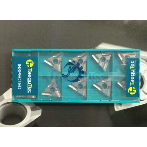 10pcs TNMG TNMG160404R-VF CT3000 TaeguTec cnc Lathe Carbide Negative Triangular Inserts Cutting Tools from Isca