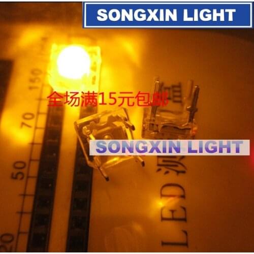 1000Pcs 5mm F5 Piranha LED Yellow Round Head Super Bright Light Emitting Diode