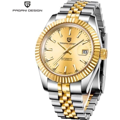 PAGANI Mechanical Watch Men Wrist Automatic Retro Watches Men Waterproof Black Full-Steel Watch Clock Montre Homme newWatch