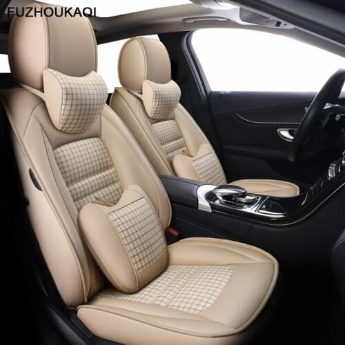 Leather & Flax car seat cover For Volkswagen polo 9n polo sedan 6r passat b3 Golf 7 5 6 Tiguan accessories seat covers for cars