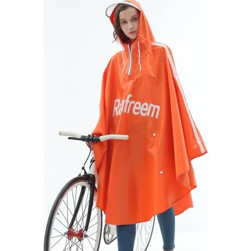 Raincoat Battery Bicycle Poncho Single Female Fashion Increase Whole Body Adult Anti-Rainstorm Riding Student Rain Gear Coat