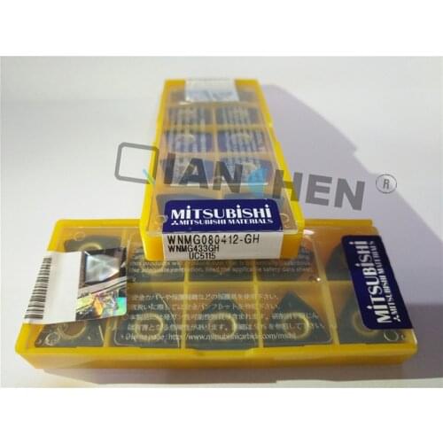Mitsubishi 10pcs/lot WNMG080408 12 GH UC5115 Internal Turning Tool Hard Alloy