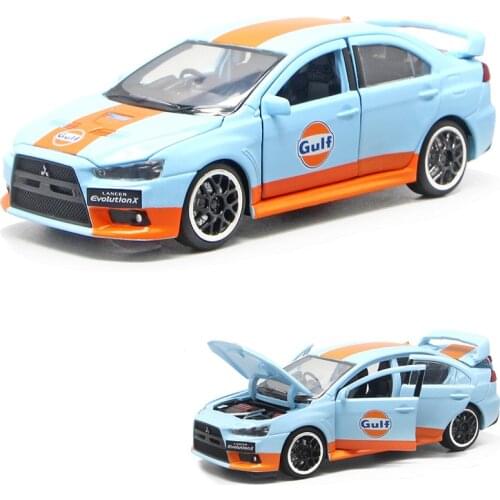 Hot Toys 1:32 JDM Lancer Evo X Alloy Simulation Model Car Collection Diecast for Children Miniature Metal Vehicle Kids New Gifts