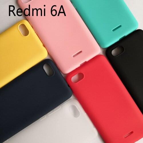 Xiaomi Redmi 6A Matte Candy Solid color Silicone TPU soft case for Redmi 6A 6 A Ultra thin cover case