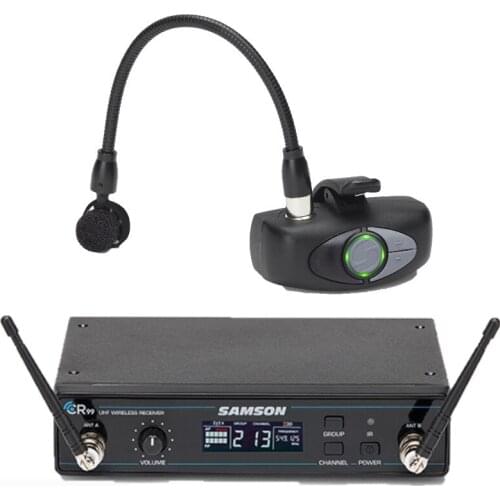 Samson AirLine AWX Wind Instrument Micro Transmitter Wireless System AirLine ATX Series with HM60 Wind Instrument Microphone