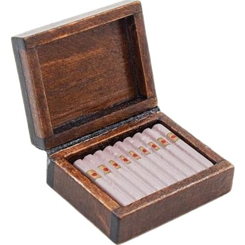 Odoria 1:12 Miniature Cigar Humidor Dollhouse Decoration Accessories