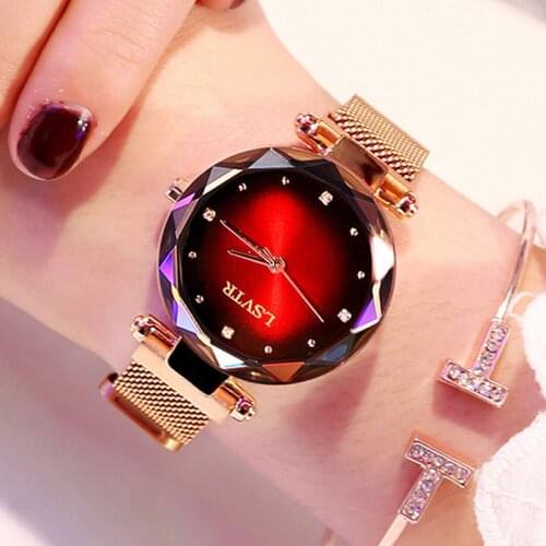 Fashion Women Watch minimalist style Ladies Wrist Watches Rhinestone Designer Magnet Buckle Band relogio feminino christmas gift