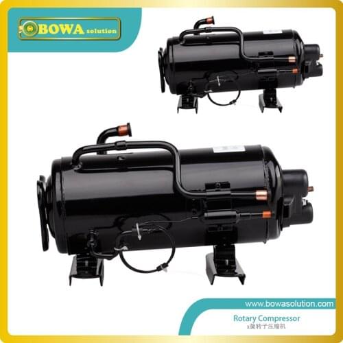 0.75HP low temperature rotary refrigeration compressor for ice-cream vehicle