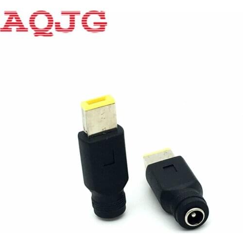 New DC 5.5 2.1mm Female to Square Plug AC DC Power Plug Connector Adapter For lenovo ThinkPad Ultrabook X230S/S3/S5/X1/E431 AQJG