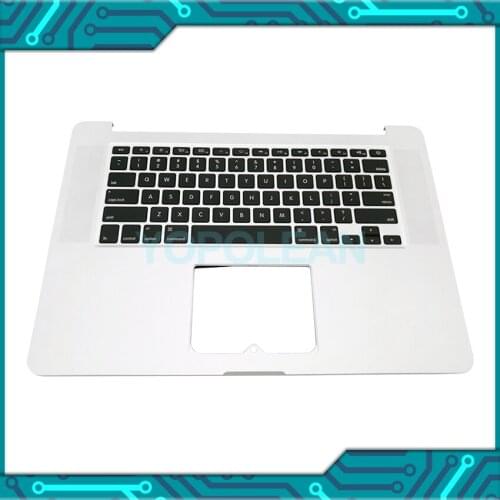 Original US Keyboard with Backlight Top Case Palmrest For Macbook Pro Retina 15" A1398 Topcase Late 2013 Mid 2014