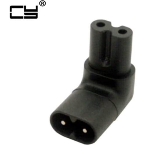 Figure 8 IEC 320 IEC320 iec C7 to C8 90 Degree UP and Down Angled AC Power Adapter Male Female Extension connector
