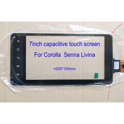 6.9 7 inch Touch Screen196m*96mm Livina Sena Digitizer sensor GT911 6pin VIOS CROWN CAMRY COROLLA RAV4 200*100mm