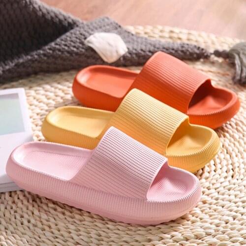 NEW EVA Unisex Soft Slippers Couple Home Sandals Household Pool Slipper Beach Casual Shoes Bathroom Shower Non-slip Slippers