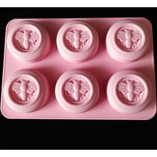 3D Bee Silicone Soap Molds Honeycomb Molds Cake Baking Mold for DIY Homemade Craft Pudding Candle Soap Making Mould