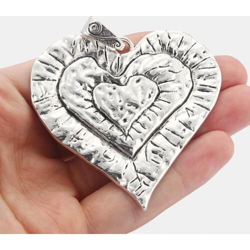 SunMoon Heart Pendants