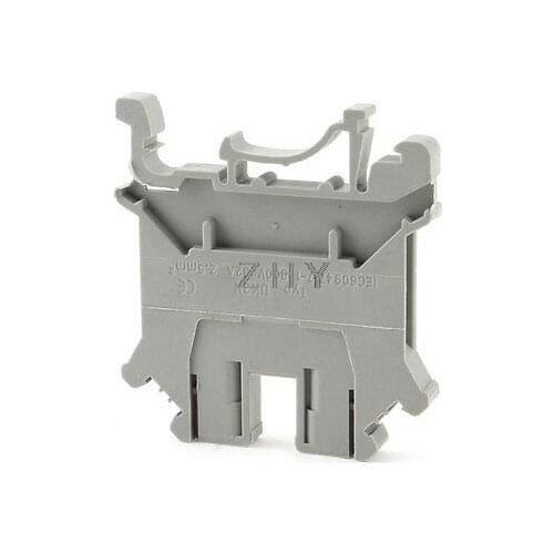 UK3N 800V 32A 2.5mm2 Wire Range Screw Clipping Terminal Block Connector Gray