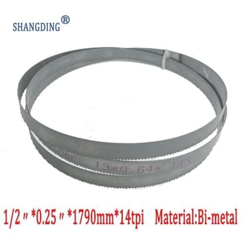 Top Quality Metalworking 70.5"x 1/2" x 0.25" or 1790*13*0.65*14tpi bimetal M42 metal bandsaw blades for European band saws