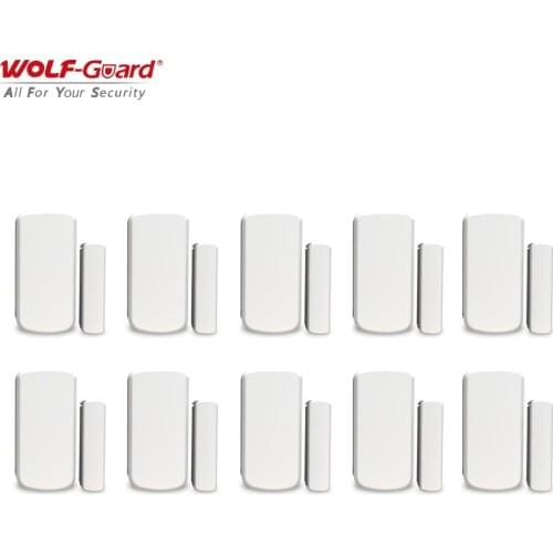1/2/4/6/8/10Pcs Wolf-Guard Wireless Contact Door Window Magnet Sensor Detector Accessories for Home Alarm Security System 433MHz