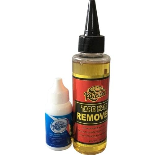 1 bottle 1.3 Oz 38 ml Katelon super bonding adhesive wig glue with 1 bottle 4 Oz 118ml katelon tape hair remover